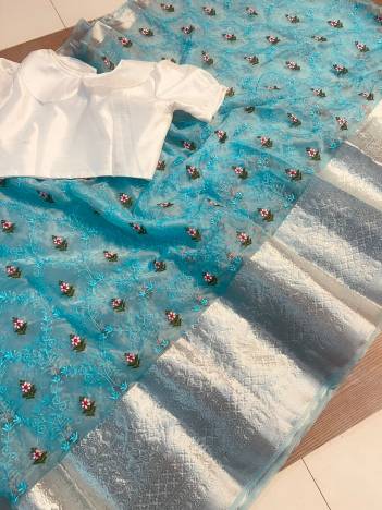 KF Vol 3 By Sagar Impex Organza Partywear Saree Collection